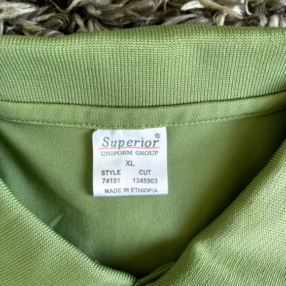 Publix Supermarket Polo Shirt Mens Sz XL Green Polyester Short Sleeve - Picture 6 of 9